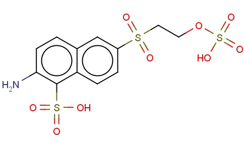 2-AMINO-6-(2-(SULFOOXY)ETHYLSULFONYL)NAPHTHALENE-1-SULFONIC ACID